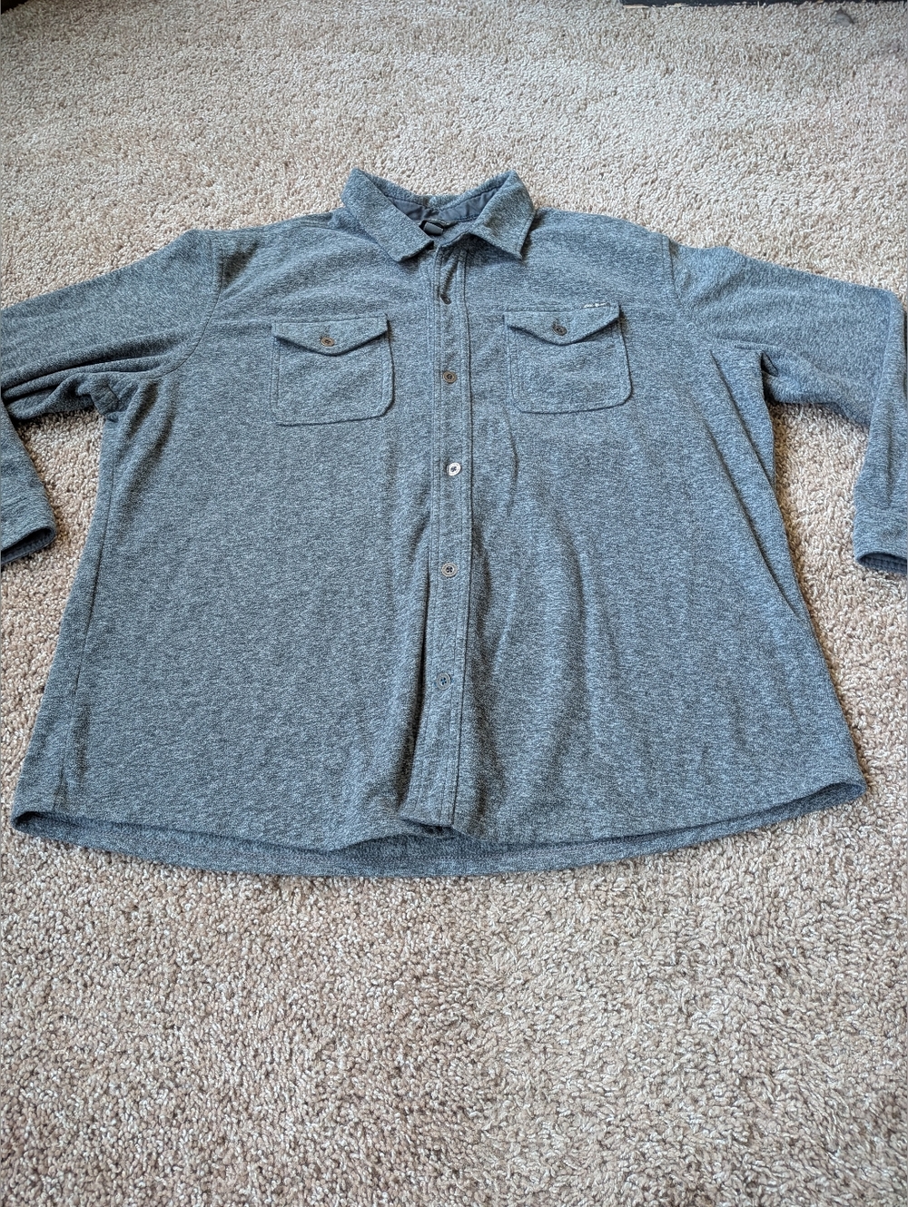 Eddie Bauer Chutes Micro Fleece Button Down XL - Picture 2 of 10
